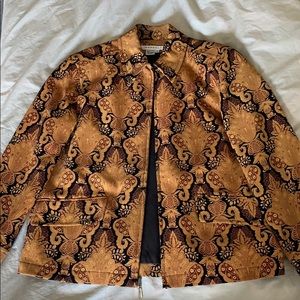 printed embroidery jacket